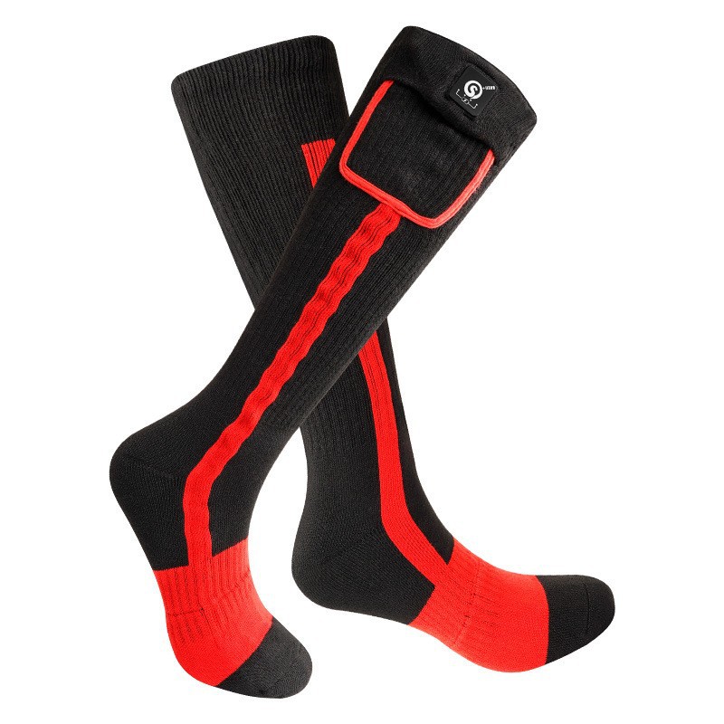 クロスボーダー知能充電発熱靴下三速温度コントロール綿靴下アウトドアスポーツスキー靴下bluetooth電気加熱靴下
