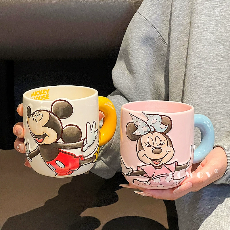 Новая кружка Mickey Minnie керамическая кружка для дома, офисная кружка для кофе и молока, сувенирная подарочная кружка