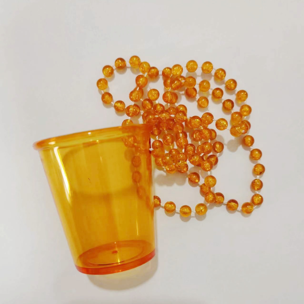 Macaron color transparente Cadena de cuentas Copa novia para ser FIESTA DE Navidad Halloween Fiesta de la boda