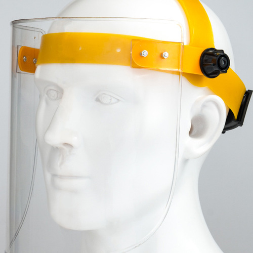 Fully transparent welding mask argon arc welder dust-proof and face-burning full face protection brown polished head-mounted mask