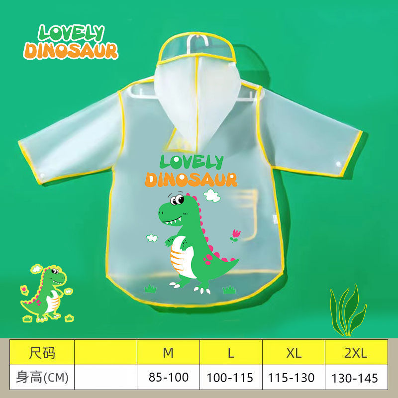 Capa de lluvia para niños niños niñas dibujos animados transparentes jardín de infantes chaqueta de lluvia para bebés de la escuela impermeable