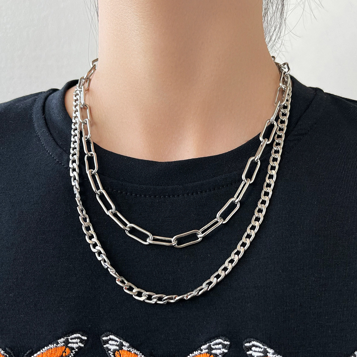 Retro chain hip-hop style