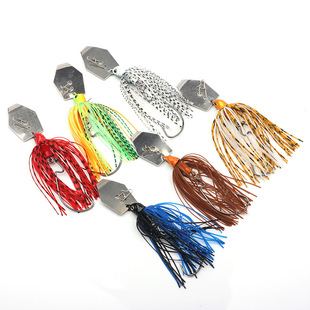 12G Baffle Beard Luya Baffle Anti-hanging Bottom Compound Rotation Noise Sequin Crank Lead Hook Fake Bait