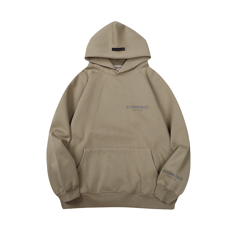 FOG ESSENTIALS letras de silicona estereoscópica hombres y mujeres americanos camisa con sudadera con sudadera con sudadera image 29