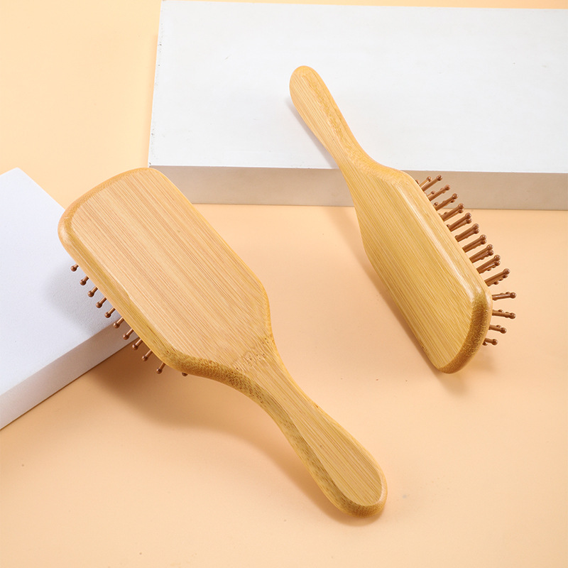 Inventario mayorista Nan bambú cojín de aire peine de masaje práctico cómodo peine de masaje de cabeza cabello recto sin nudos peine de pelo