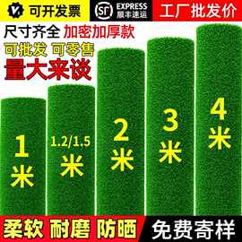 仿真草坪假草皮铺垫人造地毯人工绿色塑料草幼儿园足球场装饰造景
