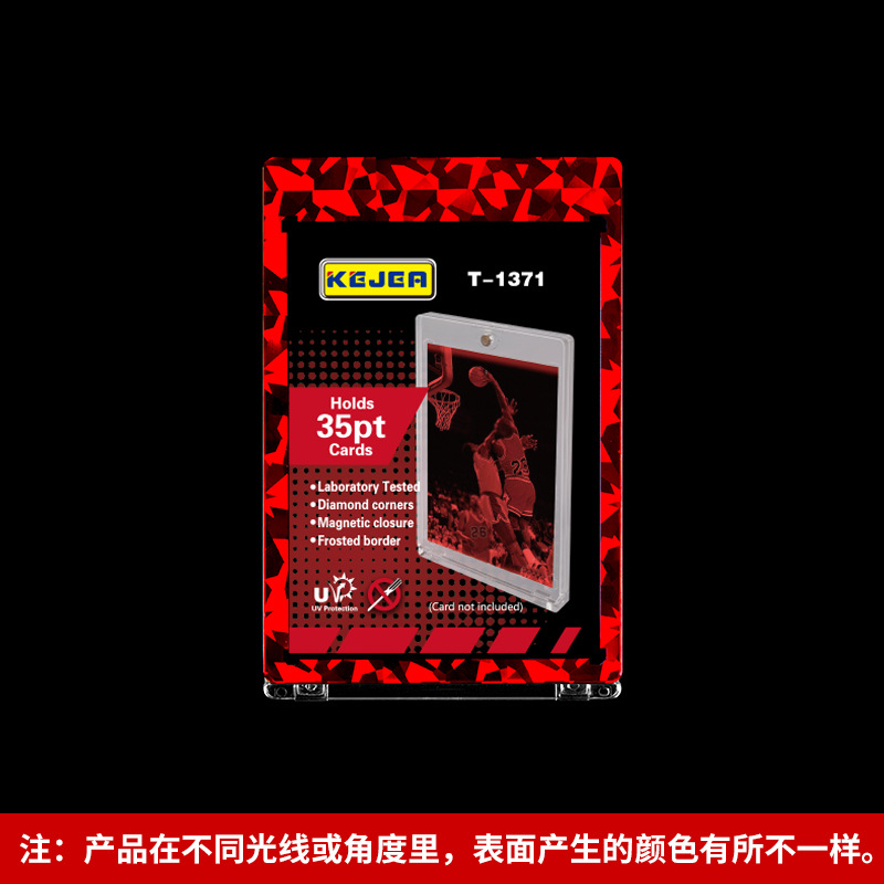 Ladrillo de tarjeta de concha 35-180PT Star Collection Juego de tarjeta acrílica Ladrillo de tarjeta transparente Ladrillo de tarjeta pequeño con ranura magnética