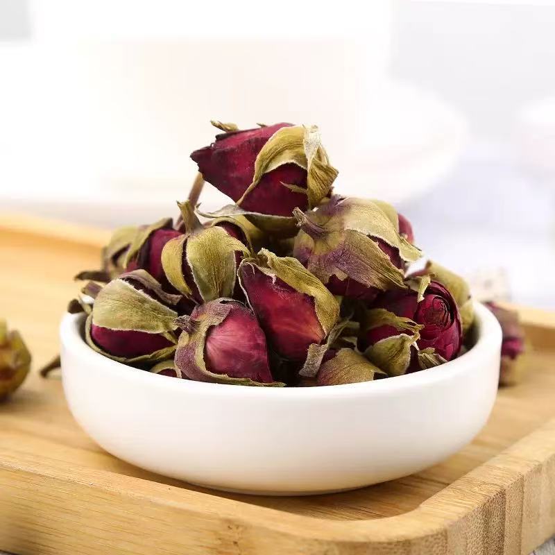 Chinese Rose Flower Tea Yue Ji Hua Dried Rosa Chinensis Buds 500g Herbal Floral Infusion overview