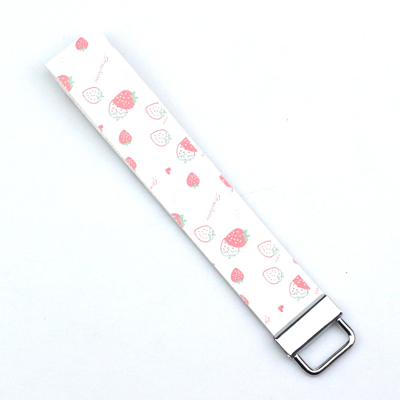 1 Piece Fashion Ice Cream Lips Butterfly Pu Leather Keychain