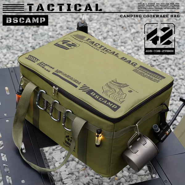 [Super Large Capacity] Outdoor Tactical Storage Bag Tool Bag Camping Handbag Mountaineering Travel Camping Outdoor Bag