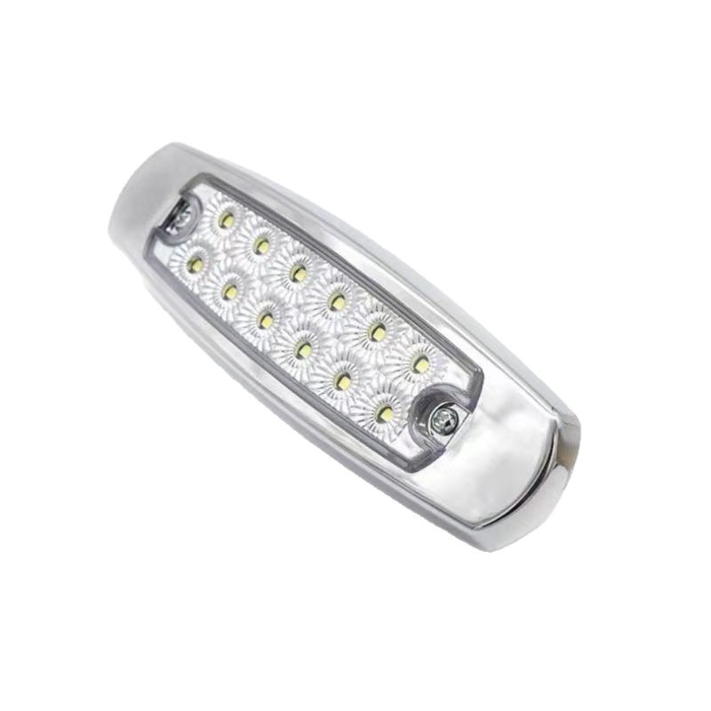 Transfronterizo 12V - 24V12LED lámpara lateral de camión lámpara de esquina lámpara de ancho marco galvanizado lámpara lateral de camión indicador