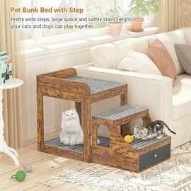 木质宠物爬梯宠物玩具猫爬架狗窝栖息地抓板沙发边宠物楼梯狗爬架