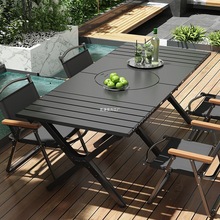 户外桌露营庭院烧烤野餐便携式蛋卷桌套装家用室内围炉煮茶折叠桌