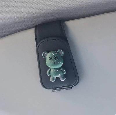 Multimediya və saxlama aksesuarları Sun Visor Storage Gadget - black-green-xx-bear