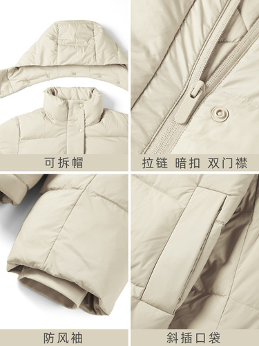 Women's Down Jackets for Autumn and Winter, Hooded Casual Outerwear, High-end Sporty Top, DAW160