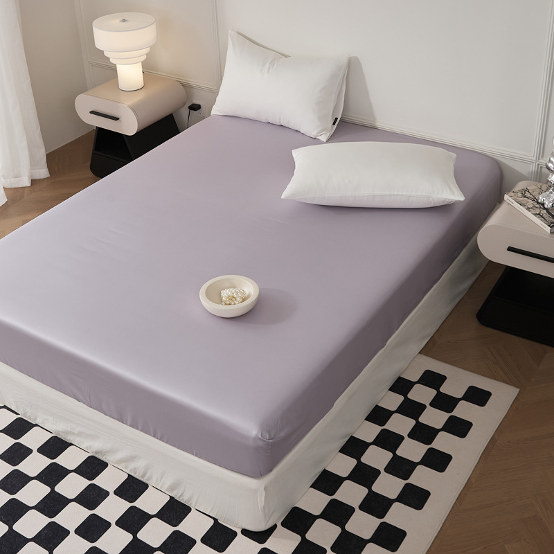 Cama simple de algodón largo de color sólido, cama de algodón