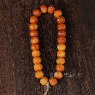 藏式驼骨无相镶嵌多宝手持DIY文玩佛珠手串手链编绳挂件创意配饰