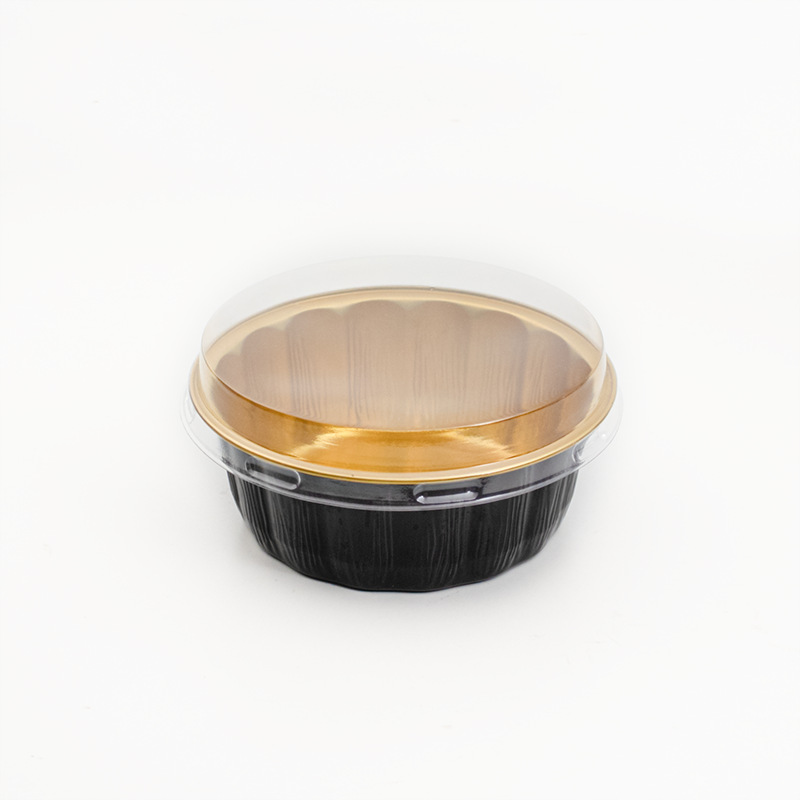블랙 골드 + 낮은 플랫 커버, 원형, 알루미늄 호일 235ML