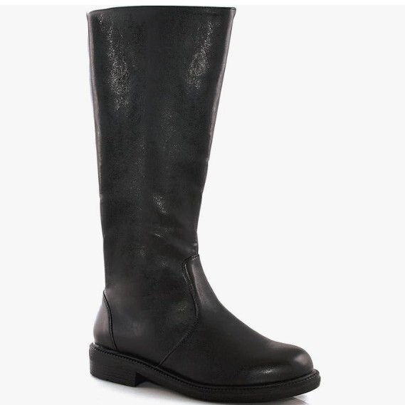 Men's Long Black Costume Boots, Cross-Dressing, Large Size 40-48 Men's Long Black Costume Boots, Cross-Dressing, Large Size 40-48
