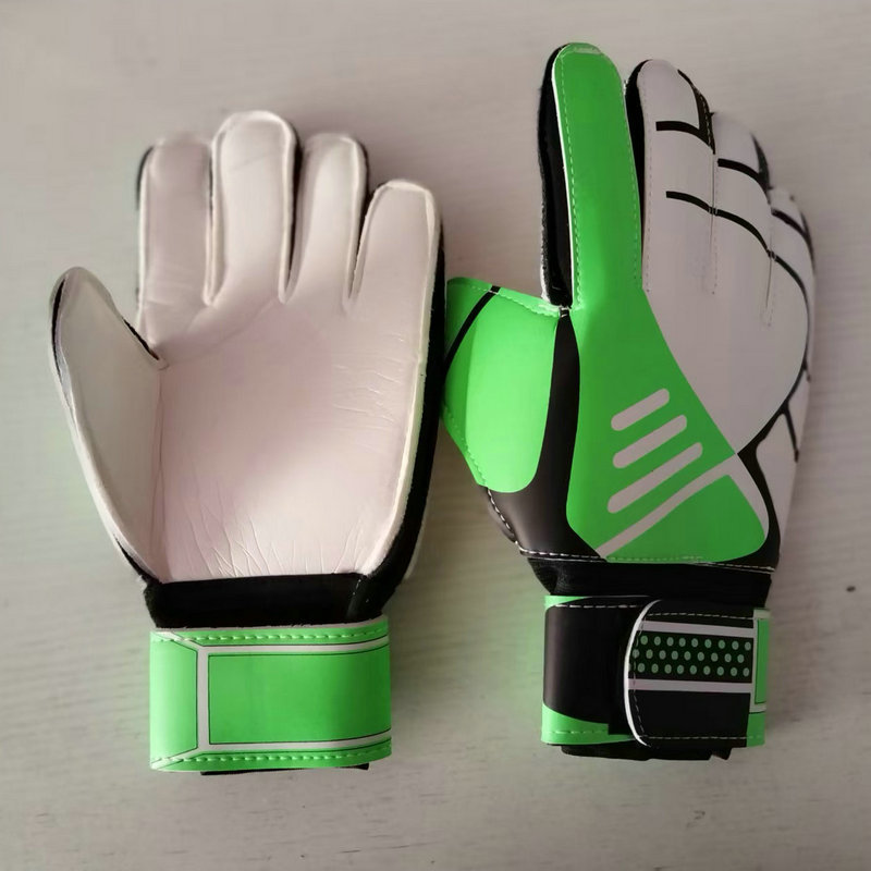 Guantes de portero de fútbol para niños y adultos, estudiantes de primaria, con protección para los dedos, guantes de portero de látex antideslizantes para entrenamiento para niños.