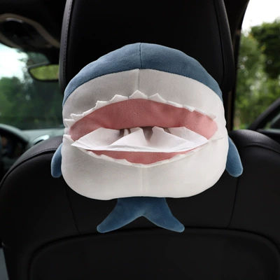 Cartoon Car Tissue Box Creative Car tissue box/set - plush-shark-tissue-box