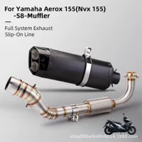 Применимо к модификации выхлопных газов локомотива Nvx155 Aerox155 из нержавеющей стали передний сегмент S8 общий выпускной хвостовой сегмент