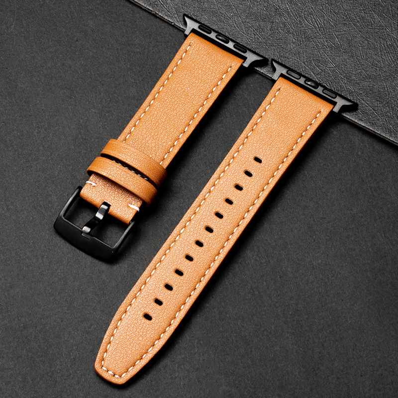 Adecuado para Huawei banda de reloj GT banda de reloj Apple banda de reloj liso de cuero de microfibra de liberación rápida banda de reloj