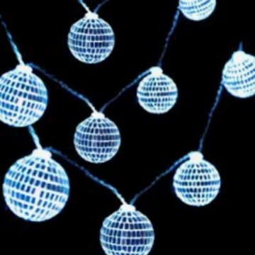 LED-гирлянды для декора, подвесные огни, эффект зеркала, диаметр 4 мм/4 см, северный стиль