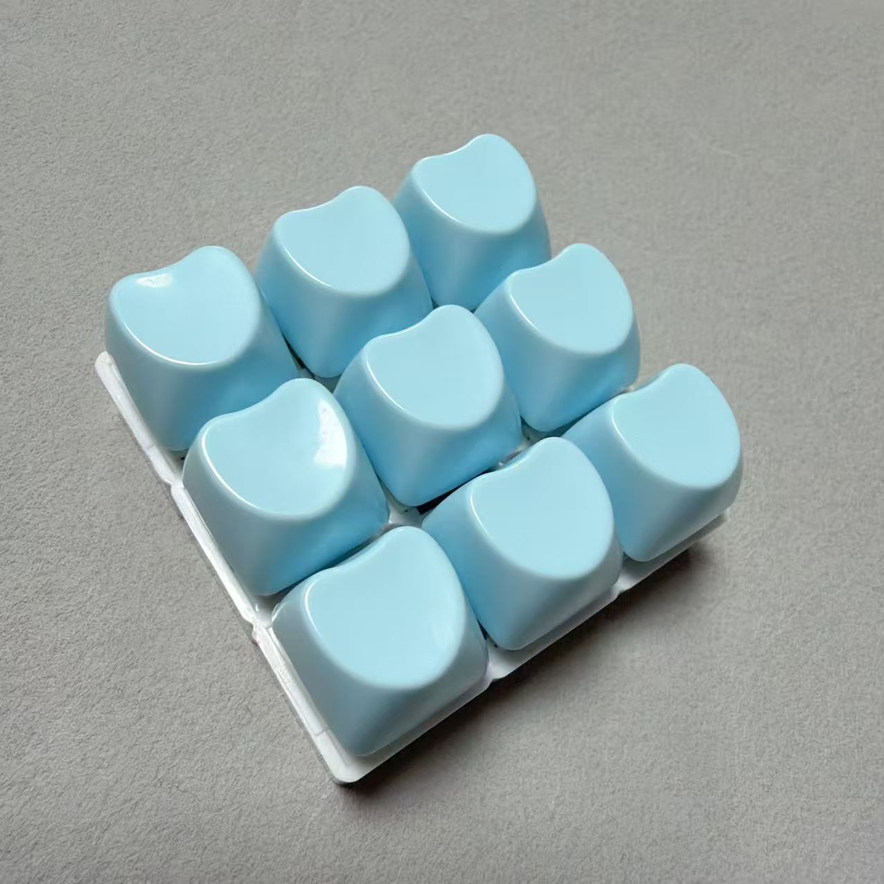 Cross-border Round Cap Decompression Button 9-key Switch Tester Keyboard Cat Keychain Finger Squeeze Stress-relief Toy_voghion.com