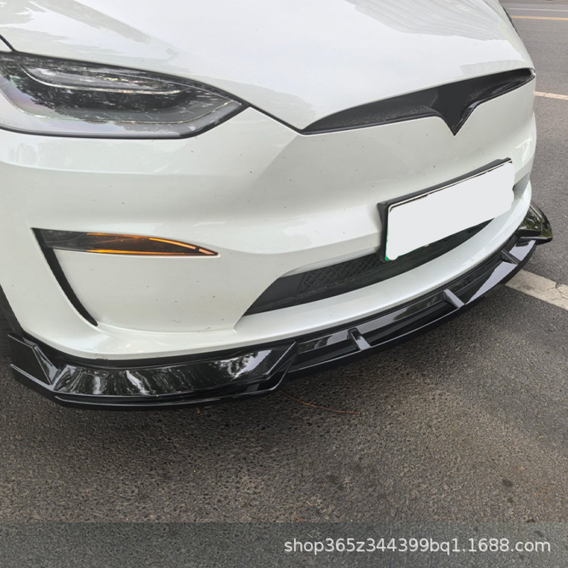 Cross-Border Hot Sale Suitable for Tesla Model X 2021-2025 Front Shovel Punched Fixed Small Surround Front Lip