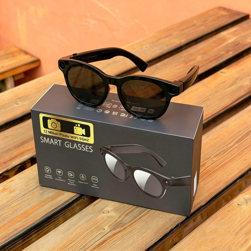 JS03 Pro Smart Glasses 12 Megapixel Camera AI Real-time Translation Bluetooth Calling Video Recording Audio Recording JS03 Pro Smart Glasses 12 Megapixel Camera AI Real-time Translation Bluetooth Calling Video Recording Audio Recording