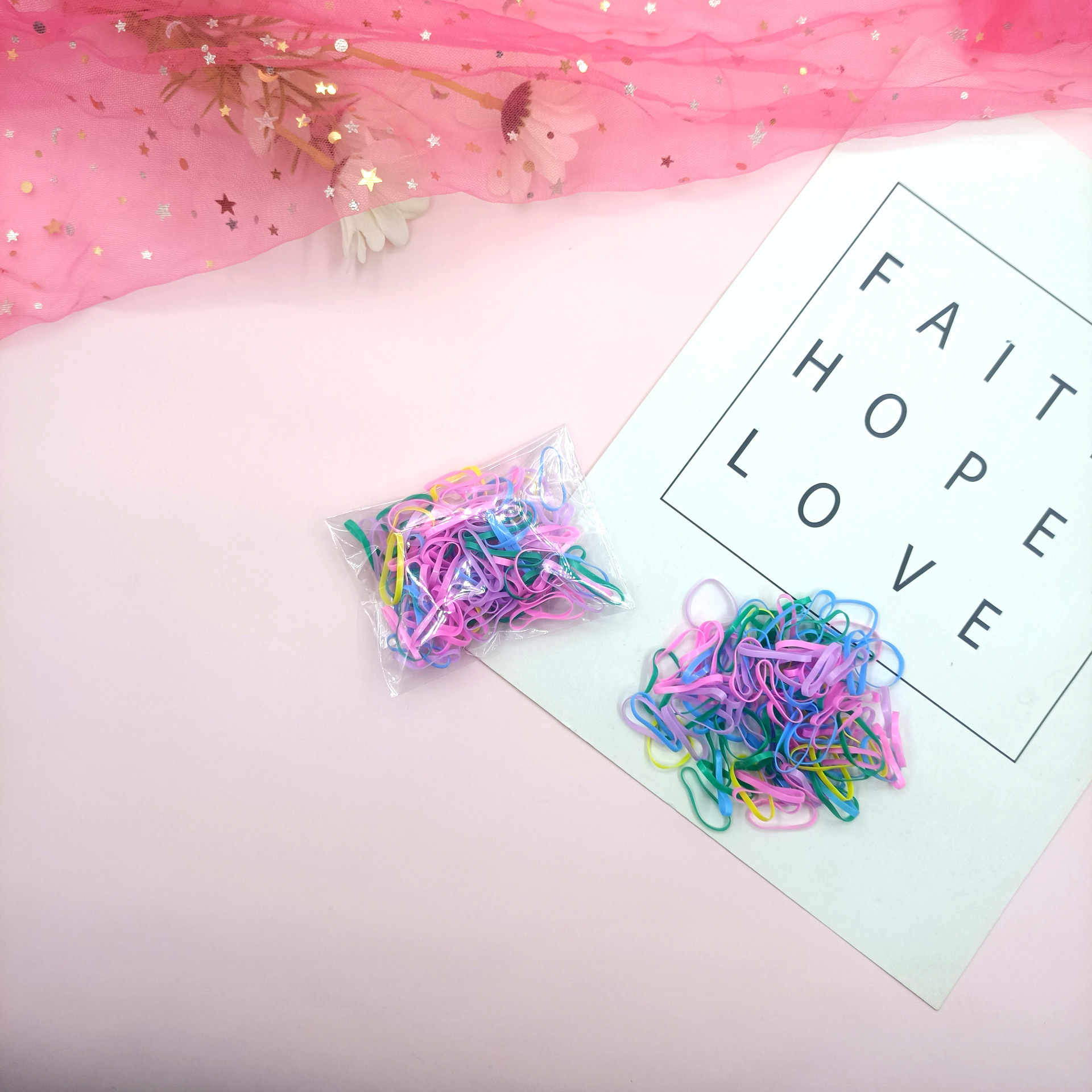 실리콘 고무 밴드 스프링 컬러 100 루트