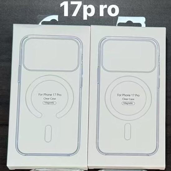 适用新款苹果17磁吸手机壳透明C圈口iPhone17promax亚克力手机壳|undefined