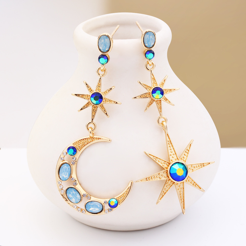 ѷCelestial Moon Star Drop Earring CE596