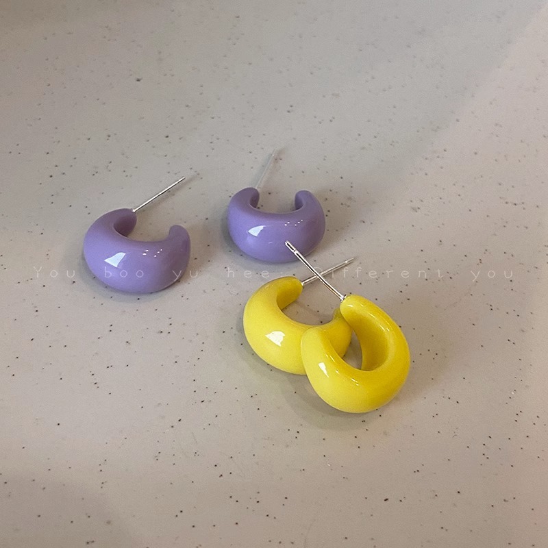 보라색+노란색 4개