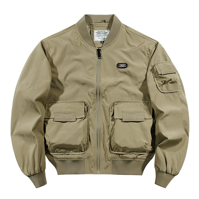 Autumn baseball sports jacket, oversize