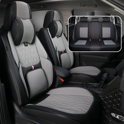 # Cross-Border Popular Car Seat Four Seasons Pad - black-gray-universal-headrest-for-five-seats