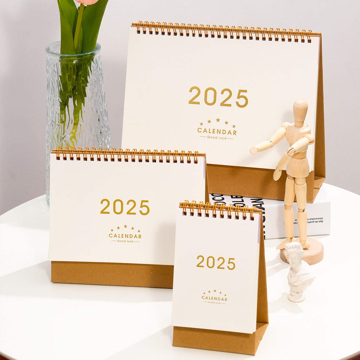 2025年台历办公室摆件2024年新款日历无印风简约创意桌面迷你记事-阿里巴巴