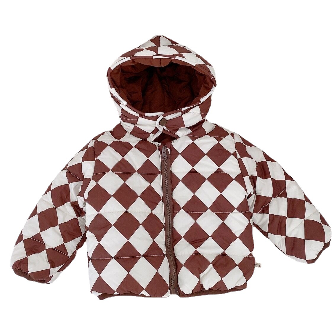 Ropa de invierno para niños ropa acolchada de algodón ropa de estilo coreano ropa para niños ropa de bebé acolchada de algodón con capucha ropa de invierno para bebés forrada de lana engrosada ropa acolchada de algodón