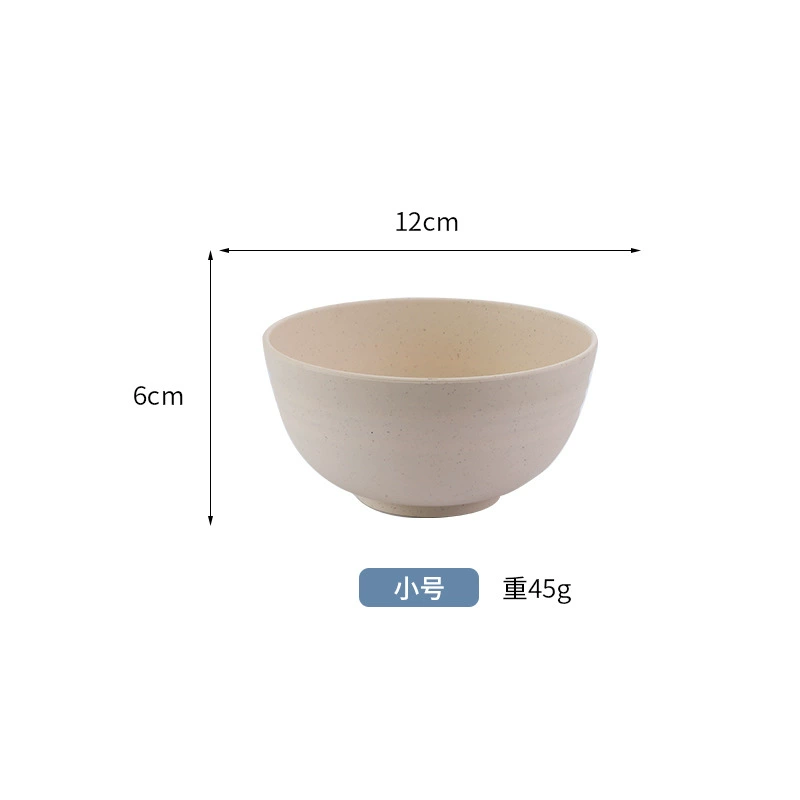 Children's Tableware Set, Wheat Straw Fiber, 6-Piece Fall-Proof Dinnerware for Home