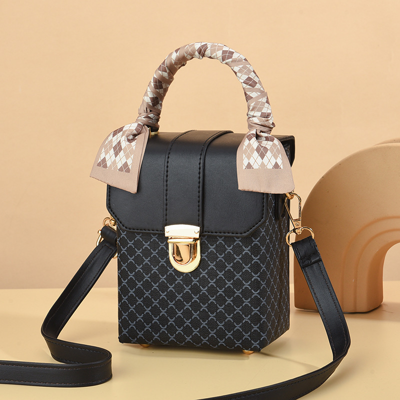 Mini borsa a tracolla a quadri da donna in stile coreano_voghion.com