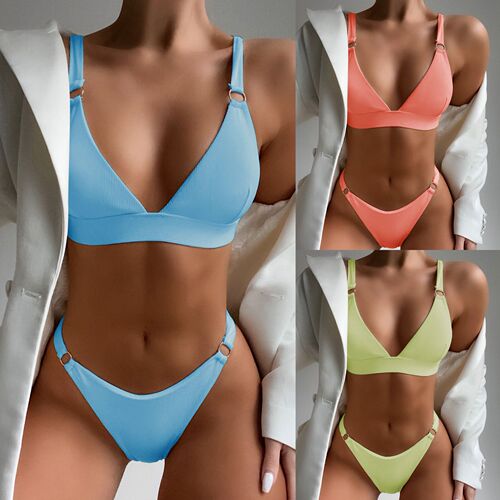 Swimsuit for Women: Sexy Striped European and American Bikini, Separate Style