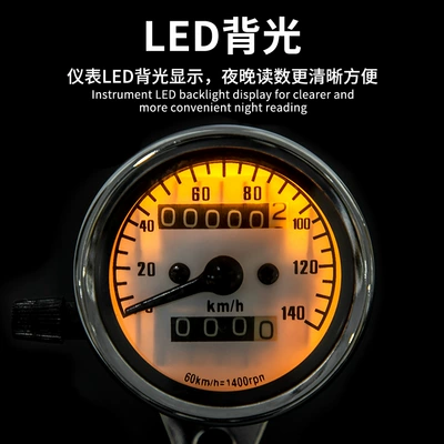 retro modified monkey modified odometer – tachometer