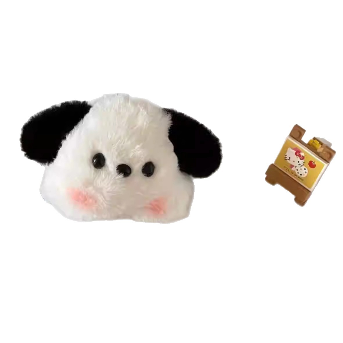 Hermoso paquete de perros Pacha, colgante suave, pelusa suave, colgante rojo para perros, llavero, bolso, colgante de cadena, cinturón colgante