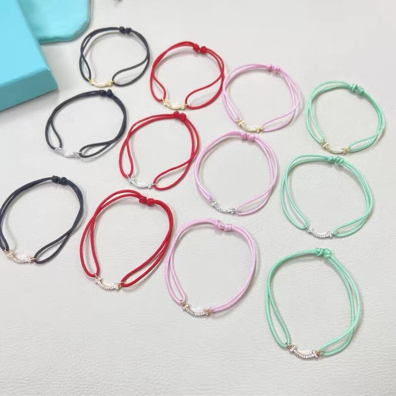 Tijia/Tjia Full Diamond and Non-Diamond Smile Bracelet for Women, Simple European and American Cross-Border Fashion Design, Adjustable Wholesale Tijia/Tjia Full Diamond and Non-Diamond Smile Bracelet for Women, Simple European and American Cross-Border Fashion Design, Adjustable Wholesale