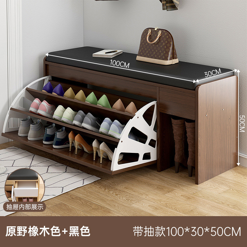 Zapatero hogar puerta interior multi-capa simple zapato gabinete 2024 nuevo popular Gran capacidad Flip zapato cambio taburete