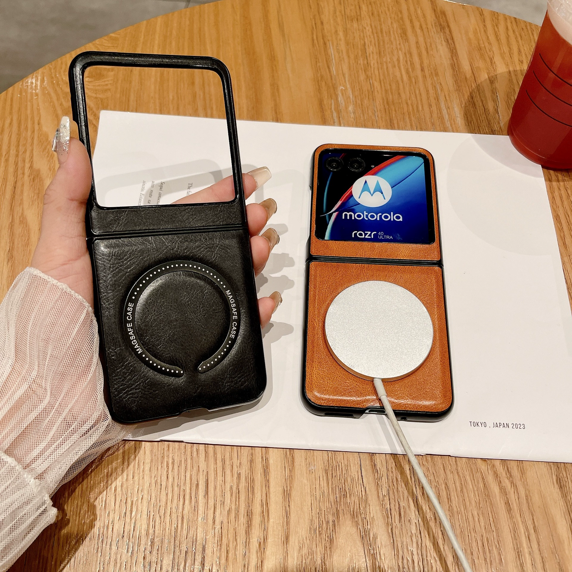 Чехол для мобильного телефона Moto Razr 50 Ultra с магнитом, защитный чехол для телефона Motorola 40 Ultra раскладной
