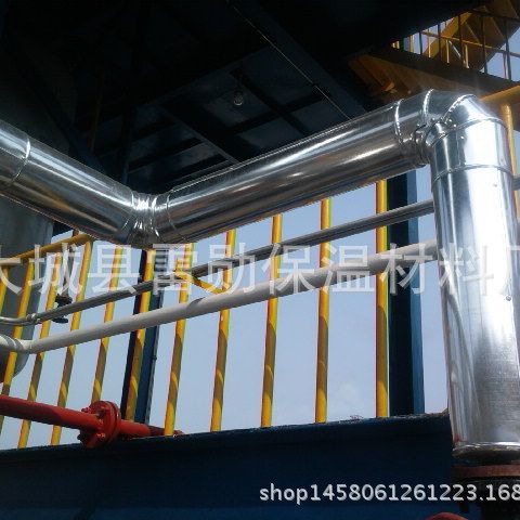 热力管道保温 分汽包外护保温棉包铝皮不锈钢保温施工