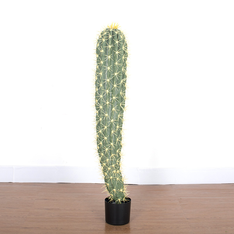 Planta tropical para paisajismo, columna de cactus de poliuretano, planta artificial grande en maceta, cactus de desierto, vara de medición decorativa. image 16