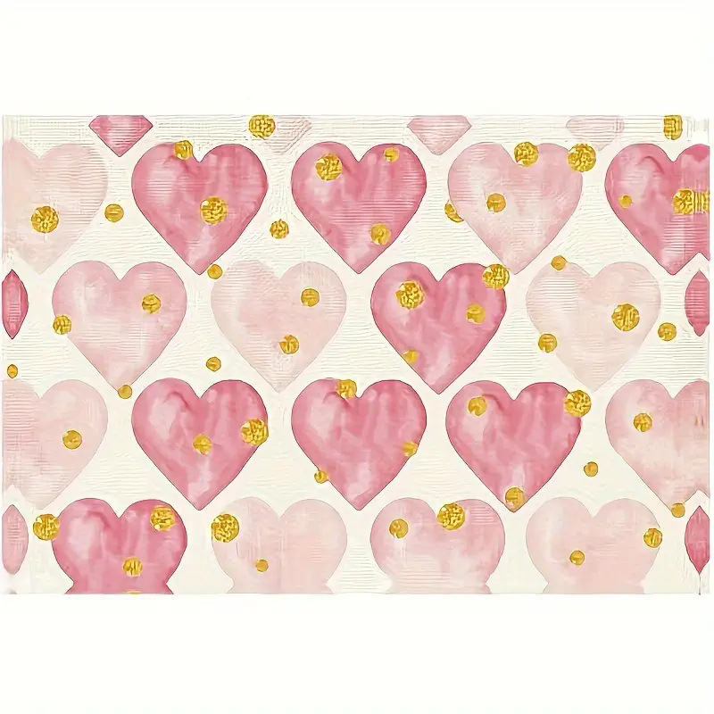 Transfronterizos lino almohadilla de mesa Aliexpress TEMU Amazon almohadilla de mesa cuadrada búfalo rojo almohadilla de Navidad Día de la Independencia